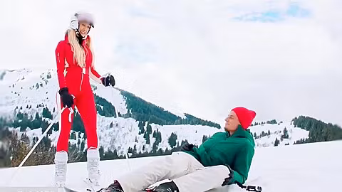 Big Sexy Boobs Mature Blonde And Young Guy Have Sensual Sex In The Mountains - Brandi Love