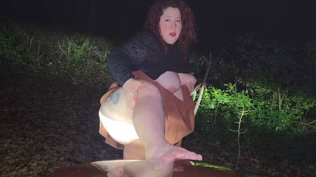 Little Bitch Getting Fucked In A Forest In The Middle Of The Night