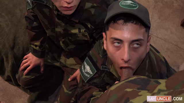 Uncut Cock Initiation For Young Soldier With Joris Leonard