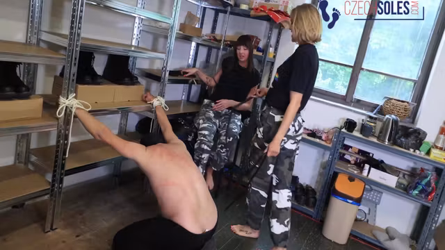 Joana Intense In Military Girls Enjoy Humiliating Their Sock Slave