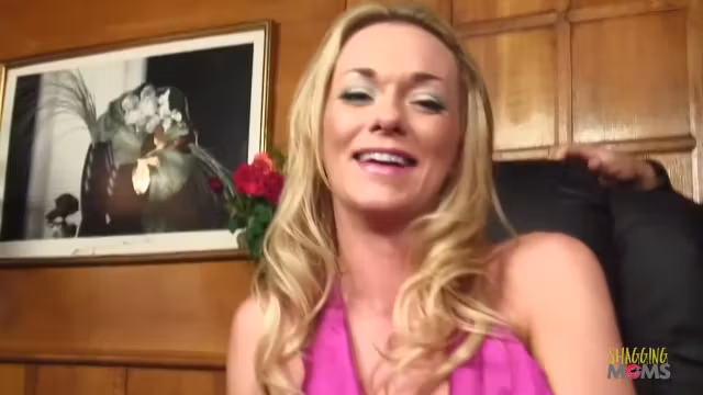 This Sexy Blonde Mature Secretary Really Knows How To Please Her Boss And His Business Partner