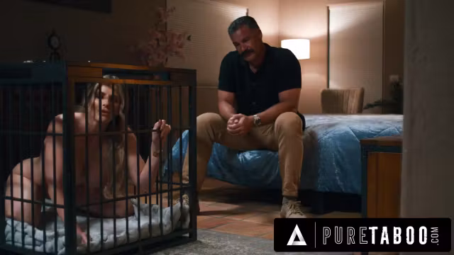 Naive Nina White Finds Milf Neighbour Cory Chase Locked In A Cage By Creepy Husband!