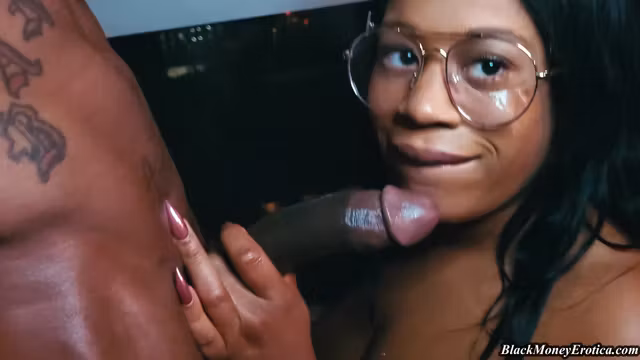Shanice Luv - Big Booty Ebony Nerd Gets Her Thick Ass Destroyed In Doggystyle