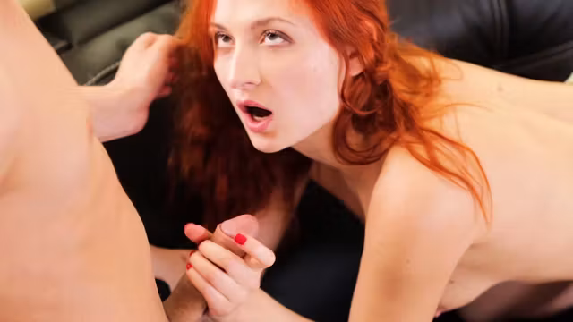 Stunning Redhead Red Sonya Fucked On Couch