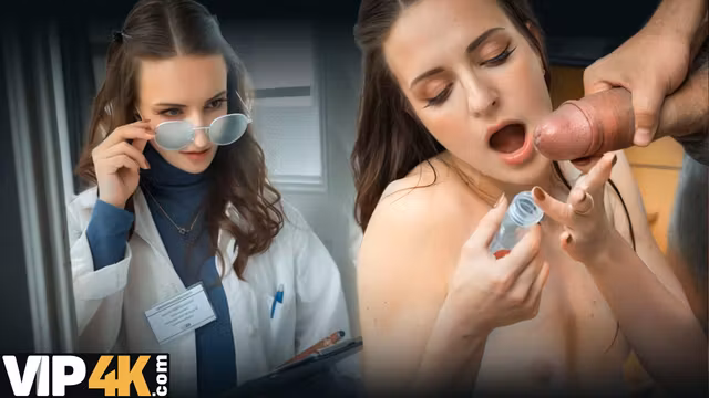 DADDY4K. Pervy nurse is cheating right in the doctor's office