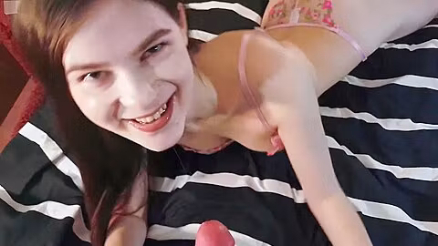 Nasty Teen 18+ Sucks Cock In Exchange For Permission To Smoke In My Room