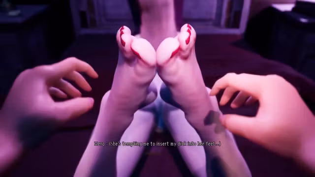 Stepbrother Cum From Footjob After Licking My Feet And Sucking Toes With Anime Hentai
