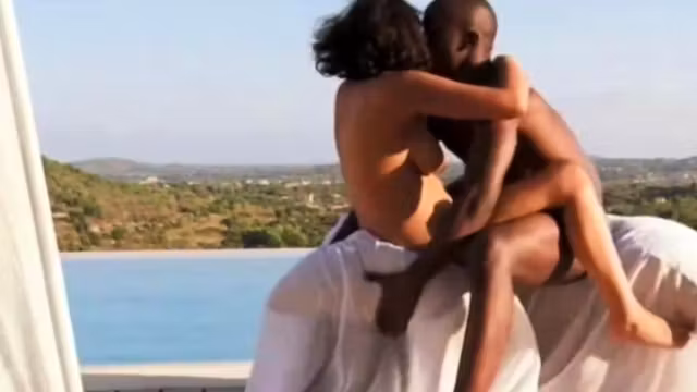 African Couple Love Making In The