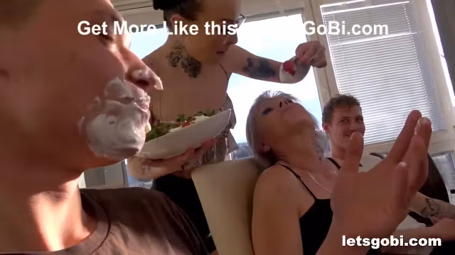 Messy Bi Lunch Part One At Lets Go Bi