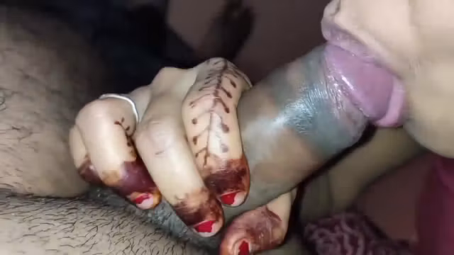 Newly Married Girl Girl Her Husband Handjob And Blowjob Service Before Her Tite Pussy