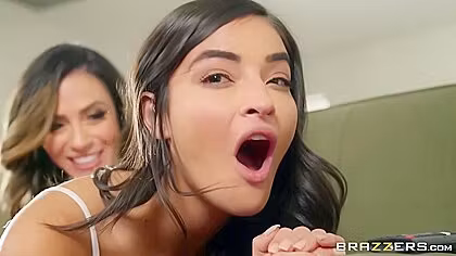 Emily Willis And Ariella Ferrera In The Babysitters Anal Initiation