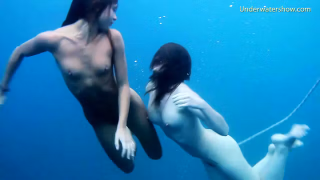 Girls on Tenerife underwater lesbians