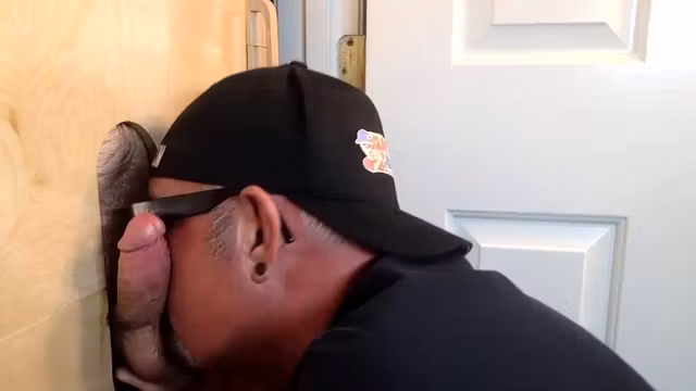 New Guy Gets Gloryhole Blowjob