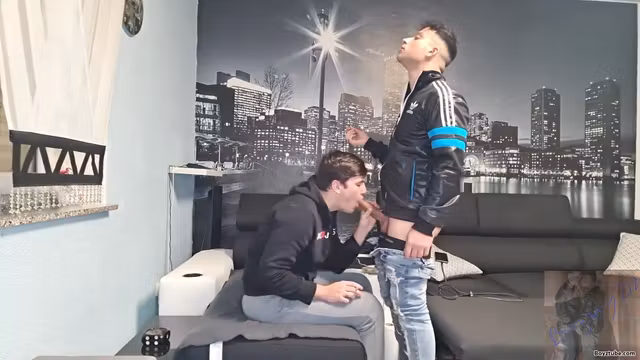 Smoking scally boy cock sucking
