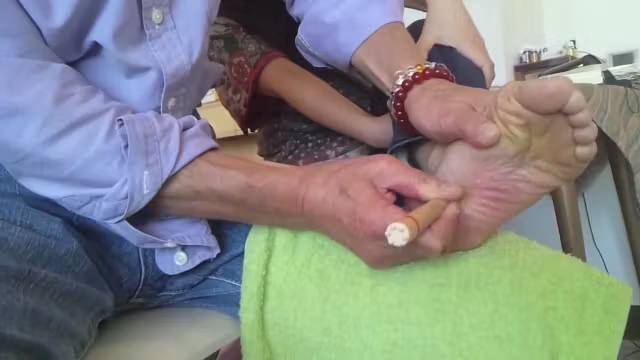 Japanese Foot Torture With Wooden Stick Instructional Video 2