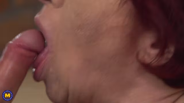 He Wants To Fuck An Older Lady With A Hairy Pussy, And She Wants A Young Hard Cock! - MatureNl