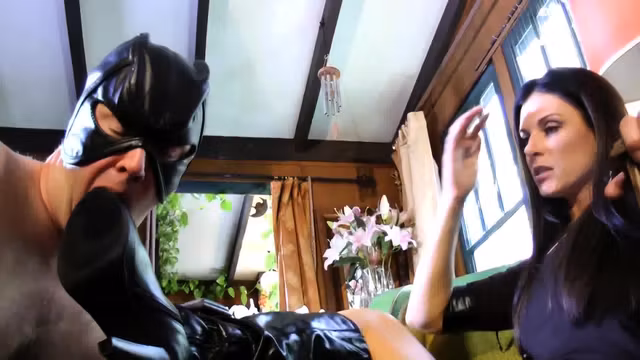 Lady devil Train her slave with boot fetish