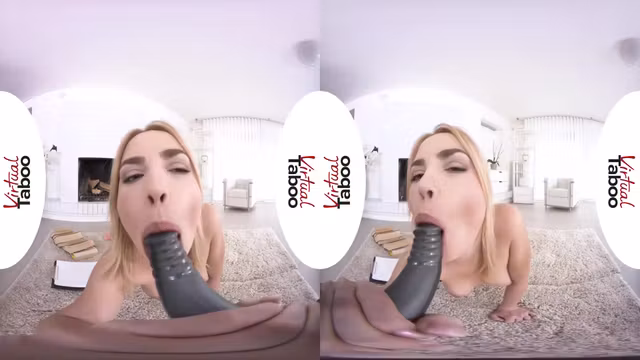 Beautiful Blonde Teen 18+ Feeding Her Pussy