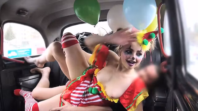 Cheated girlfriend bangs in fake taxi for revenge