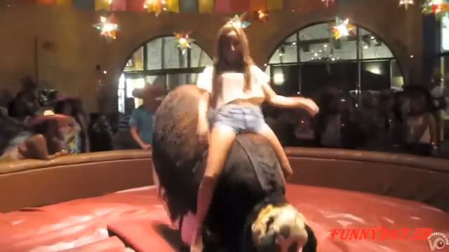 Stunning babes taking the bull ride