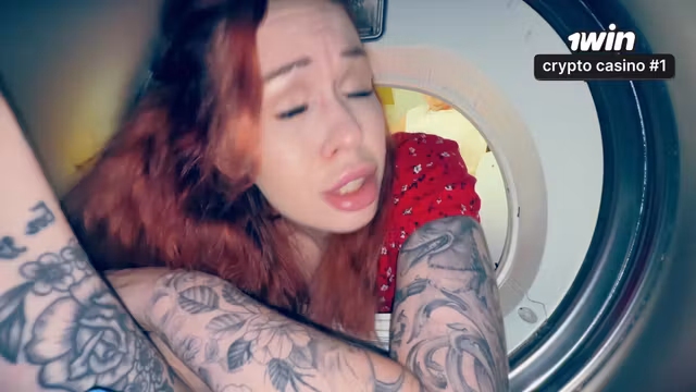 Stepmom Stuck In Washer Gets Naughty Help From Stepson