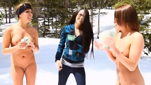 Dude wears strapon dildo on his body to fuck cute babe