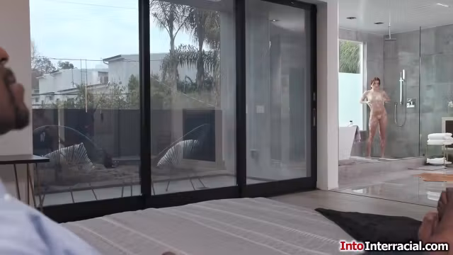 Stepdaughter showers ifo black stepdad and wants one thing
