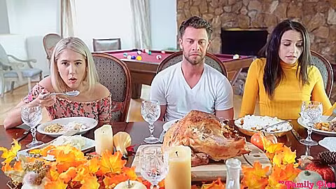 Avi Love And Paisley Bennett - Thanksgiving Is For Creampies