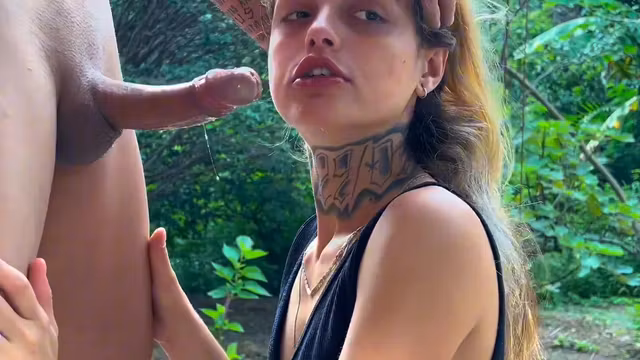 Tattooed Blonde Babe Doing Workout Turns Naugty - Deepthroat Throat & Finger Sucking
