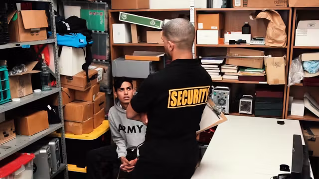 YoungPerps - Latin Guy Used By Security Guard