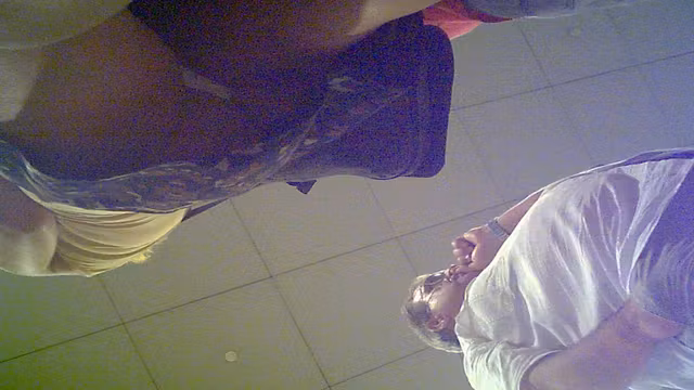 Upskirt with pad at the Airport ( 1)