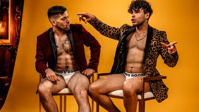 Julian Brady & Joseph Castlian in BTS - Joseph - Julian