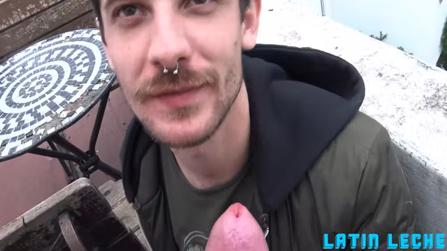 Handjob Under A Bomber Jacket