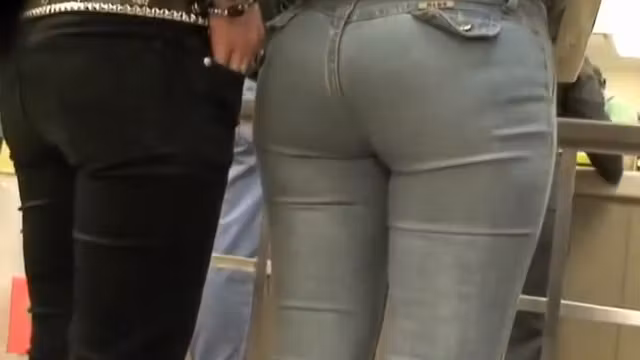 waits behind a sweet butt