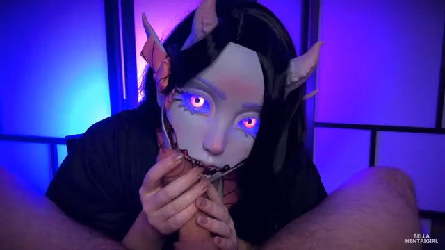 Verified Amateurs And Bella Hentaigirl - Demon Handjob From Nezuko Kamado 竈門(かまと)禰(ね)豆(す)子(こ