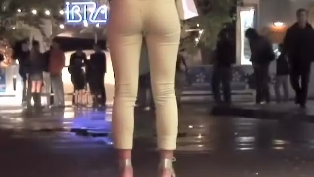 Hot girls leaving the night club
