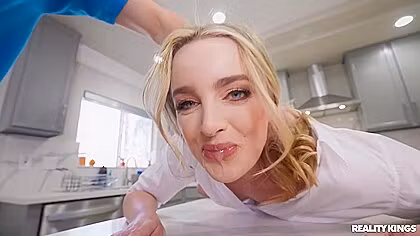 Maid Gets Down And Dirty