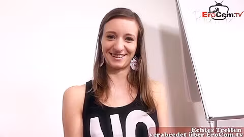 Real German Teen 18+ Virgin At Casting That Babe Merely Wishes Anal