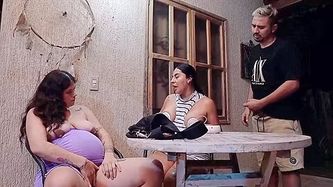Pregnant Laitna Girl And Her Bestie Gets Their Breasts Milked And Their Holes Fucked