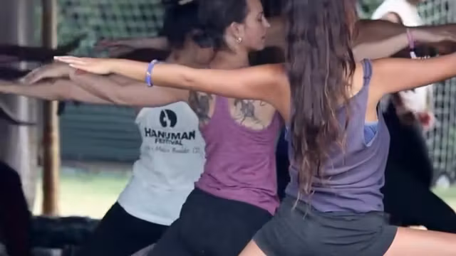 Accidental nudity during yoga