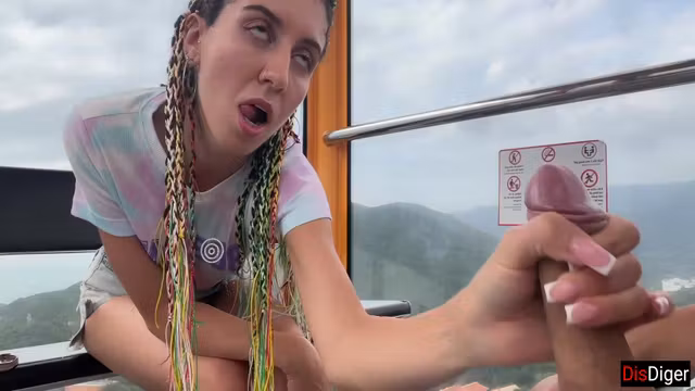 Public Dick Flashing On The Ferris Wheel - Stranger Girl Help Me Cum In Her Mouth 10 Min With Katty West