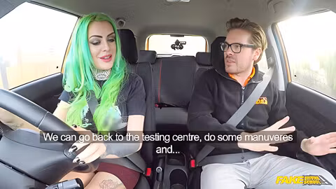 Big Tits And Green Hair Makes Me Cum In Her Mouth