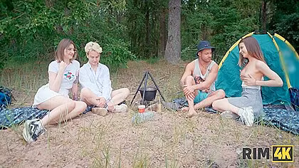 Swap Wives, Mutual Rimming And Anal Fuck In The Forest