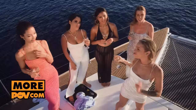 Alexa Flexy, Lia Lin And May Thai Fourway Boat Fuck At Sea