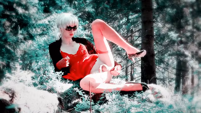 Lola Spais crossdresser in the forest