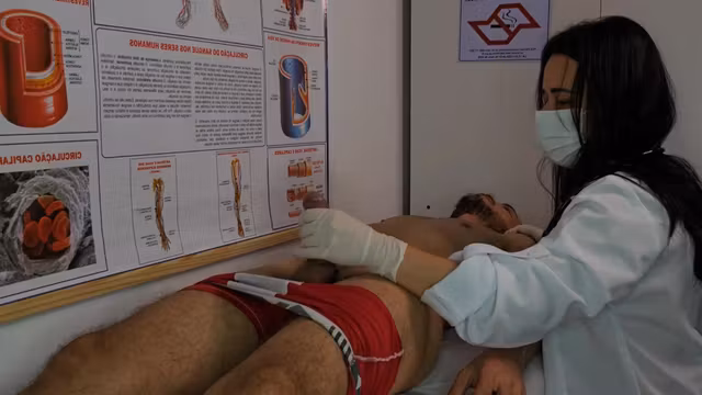 Nurse Gets Excited By Patients Erection