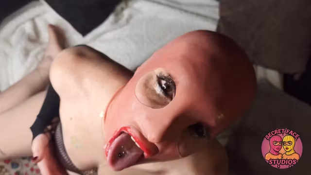 Pov Latex Mask Messy Huge Facial With Lolavixenlv