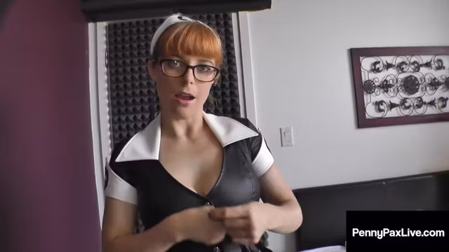 Nasty Nympho Nurse Fixes Patient After Sucking His Hard Cock! - Penny Pax