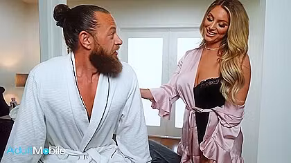Adultmobile - Busty Kayley Gunner Shows Up Half Naked To Give Brad Newman The Best Massage