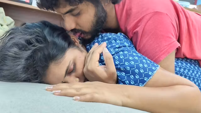 Nighty Hot Fuck By Husband And Wife In Bedroom - 3, Hot Indian Couple Romance In Bedroom